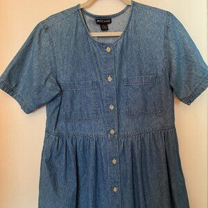 Vintage Midi Denim Dress